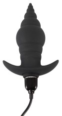 Czarny Wibrujący Korek Analny z Pilotem Black Velvets RC