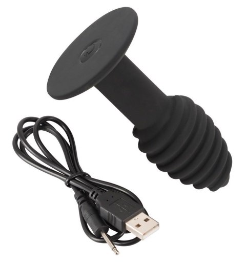 Black Velvets Twist – Wibracyjny plug analny