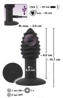 Black Velvets Twist – Wibracyjny plug analny