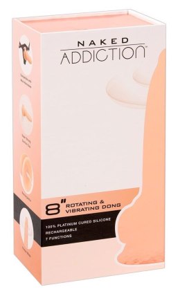 Realistyczny Wibrator Naked Addiction z Obrotową Żołędzią i Wibracjami