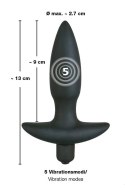 Black Velvets: Dyskretny Wibrujący Plug Analny