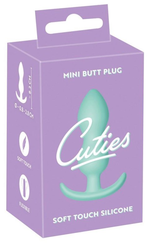 Delikatny plug analny Cuties – Zielony