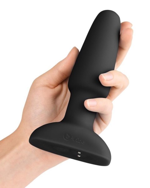 B-Vibe Rimming Plug Black – Wibrująco-obrotowy plug analny
