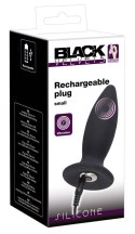 Aksamitny Wibrujący Korek Analny Black Velvets Recharge Plug S