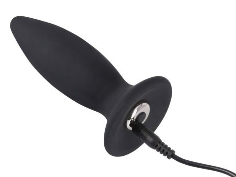 Aksamitny Wibrujący Korek Analny Black Velvets Recharge Plug S