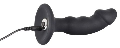 Wibrujący korek analny Black Velvets z ładowaniem USB