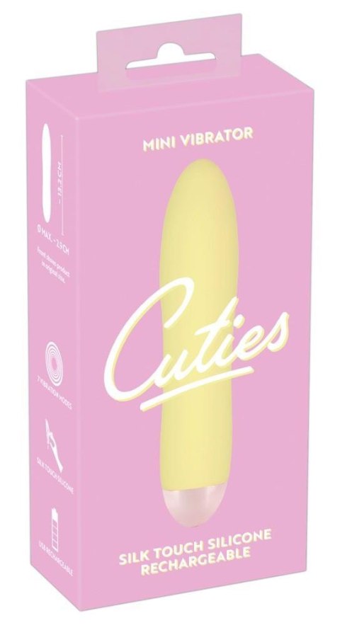 Uroczy Mini Wibrator Cuties, żółty