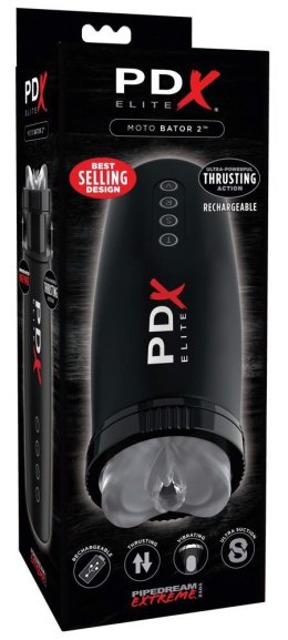 PDX Elite Motobator 2 - Intensywny Masturbator z Wibracjami i Ssaniem