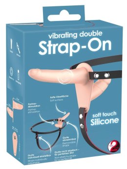 Podwójny Wibrujący Strap-On dla Zmysłowych Doznań