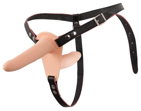 Podwójny Wibrujący Strap-On dla Zmysłowych Doznań
