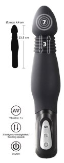 Y2T Black – Stymulator Analny z Ruchomą Głowicą