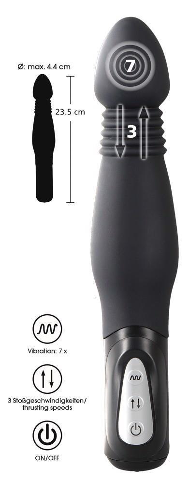 Y2T Black – Stymulator Analny z Ruchomą Głowicą