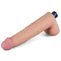Realistyczny Wibrator Dildo Real Softee TPE z Akumulatorem, 26,5 cm (Cielisty)