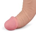 Realistyczny Wibrator Dildo Real Softee TPE z Akumulatorem, 26,5 cm (Cielisty)