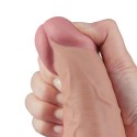 Realistyczny Wibrator Dildo Real Softee TPE z Akumulatorem, 26,5 cm (Cielisty)