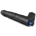 Realistyczne Dildo Wibrujące Softee TPE, 10 Cali, Ładowalne (Czarne)