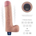 10" Realistyczne Wibracyjne Dildo TPE "Real Softee" (Kolor cielisty), Ładowalne
