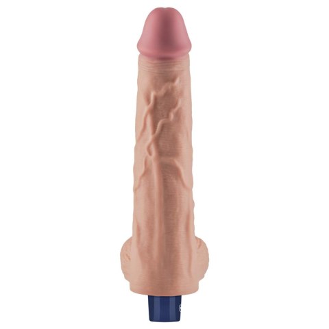 10" Realistyczne Wibracyjne Dildo TPE "Real Softee" (Kolor cielisty), Ładowalne