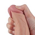 10" Realistyczne Wibracyjne Dildo TPE "Real Softee" (Kolor cielisty), Ładowalne