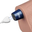 10" Realistyczne Wibracyjne Dildo TPE "Real Softee" (Kolor cielisty), Ładowalne