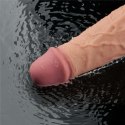 10" Realistyczne Wibracyjne Dildo TPE "Real Softee" (Kolor cielisty), Ładowalne
