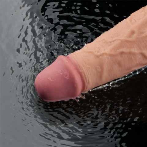 10" Realistyczne Wibracyjne Dildo TPE "Real Softee" (Kolor cielisty), Ładowalne