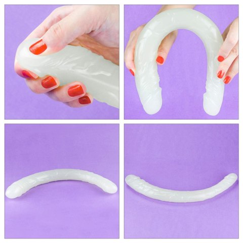 Lumino Play – Podwójne Dildo Świecące w Ciemności, 14,5 Cala