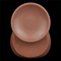 14-calowe Realistyczne Dildo Dwuwarstwowe King Size z Technologią 'Sliding Skin', Brązowe