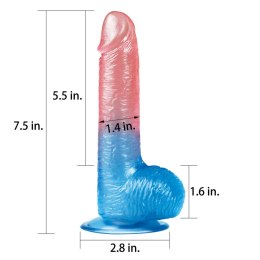 Dildo żelowe Dazzle Studs 19 cm