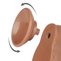 7.5'' Realistyczne Dildo z Przesuwną Skórą, Dwuwarstwowe, Brązowe
