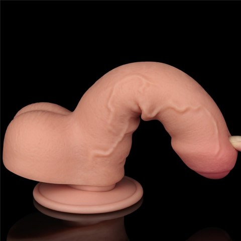 7-calowy Dildo Realistyczne Dwuwarstwowe z Ruchomą Skórą