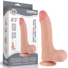 Realistyczne Dildo z Przesuwną Skórą i Podwójną Warstwą 8,5 cala