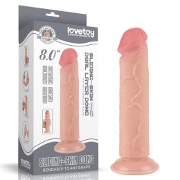 8-calowe Realistyczne Dildo z Dwuwarstwową, Ruchomą Skórą