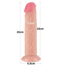 8-calowe Realistyczne Dildo z Dwuwarstwową, Ruchomą Skórą