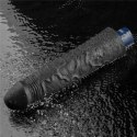 Realistyczne Wibrujące Dildo TPE Real Softee 24 cm, Ładowane USB, Czarne