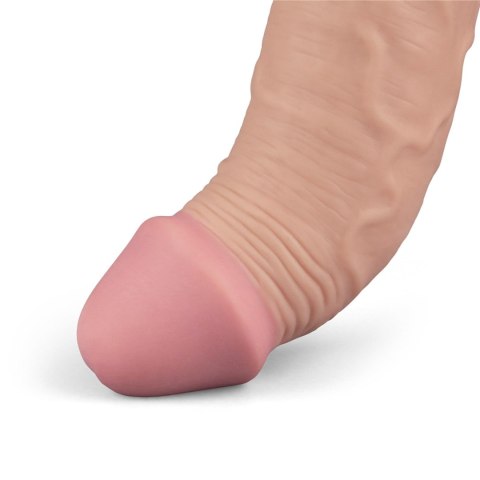 Realistyczne wibrujące dildo Softee 9.5 cala (cieliste)