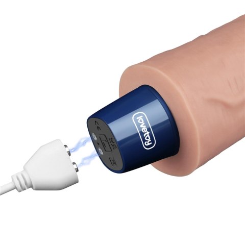 Realistyczne wibrujące dildo Softee 9.5 cala (cieliste)