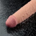 Realistyczne wibrujące dildo Softee 9.5 cala (cieliste)