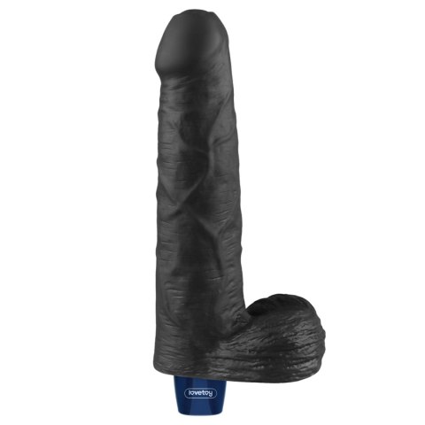 Realistyczny Wibrator Dildo Softee TPE 23 cm – Ładowany USB (Czarny)