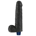 Realistyczny Wibrator Dildo Softee TPE 23 cm – Ładowany USB (Czarny)