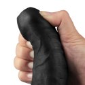 Realistyczny Wibrator Dildo Softee TPE 23 cm – Ładowany USB (Czarny)
