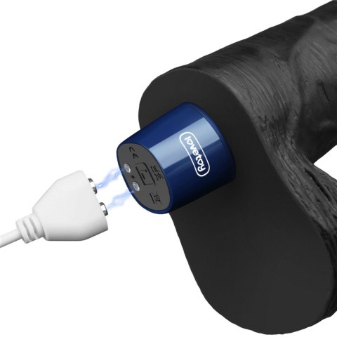Realistyczny Wibrator Dildo Softee TPE 23 cm – Ładowany USB (Czarny)