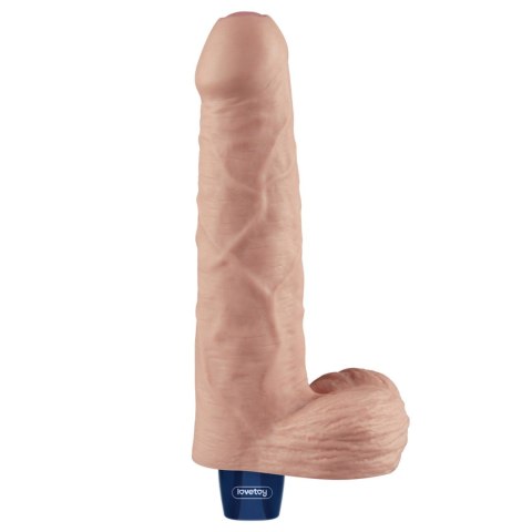 REAL SOFTEE – Realistyczne Dildo Wibrujące z TPE, Ładowalne, 23 cm (Cieliste)