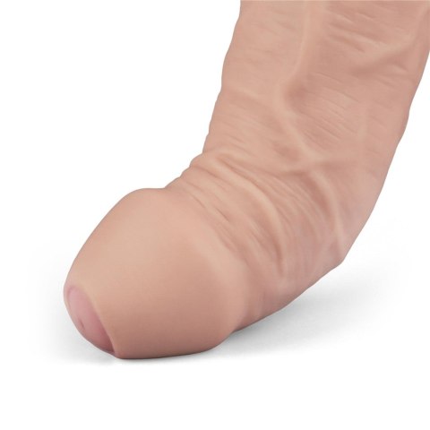 REAL SOFTEE – Realistyczne Dildo Wibrujące z TPE, Ładowalne, 23 cm (Cieliste)