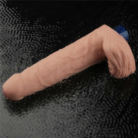 REAL SOFTEE – Realistyczne Dildo Wibrujące z TPE, Ładowalne, 23 cm (Cieliste)