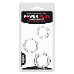 Power Plus: Zestaw Potrójnych Pierścieni Erekcyjnych z Wypustkami