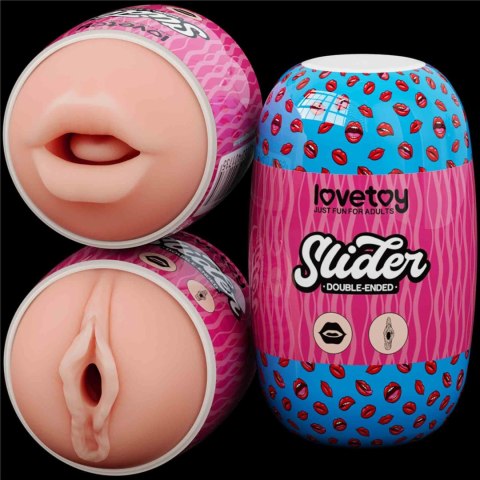 Slider – Dwustronny Masturbator: Podwójna Przyjemność Ust i Pochwy
