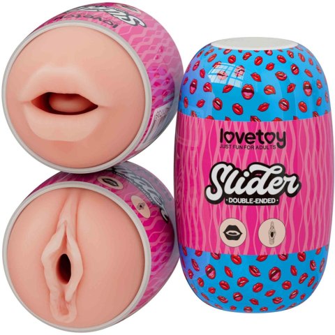 Slider – Dwustronny Masturbator: Podwójna Przyjemność Ust i Pochwy