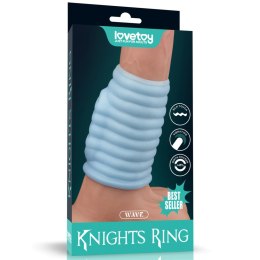 Wibrujący Pierścień Erecyjny Knights Ring Wave (Niebieski)