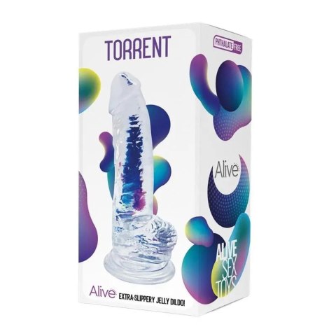 Dildo AL.Torrent (Przejrzysty Żel)